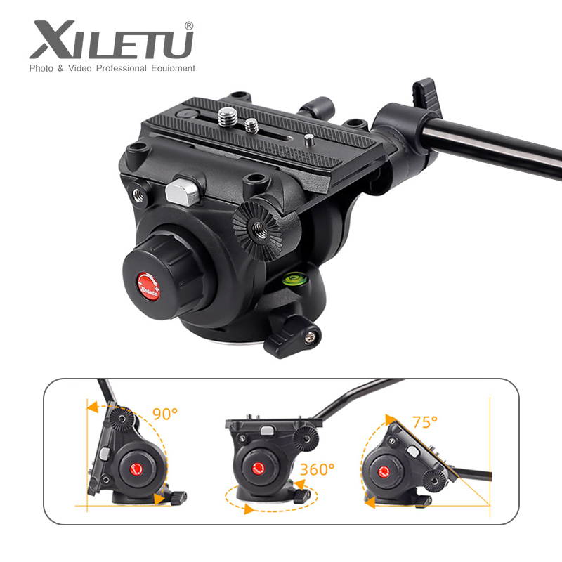 Fluid Head Tripod - ПРОФЕССИОНАЛЬНЫЕ гидравлические демпфирующие головки XILETU LS6A,