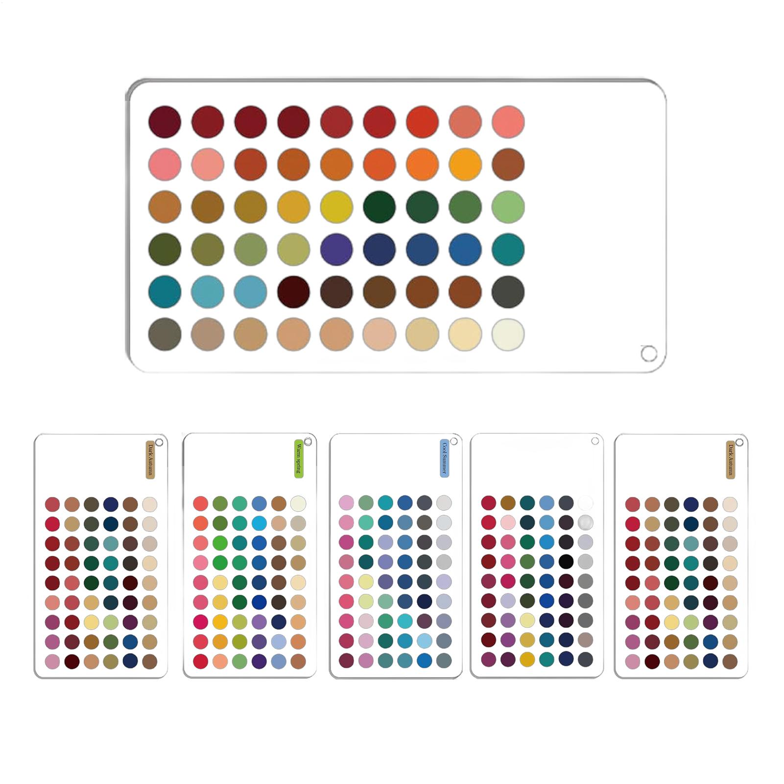 Color Checker Card - Палитра цветов «Глубокая осень», 6-цветная, портативная,