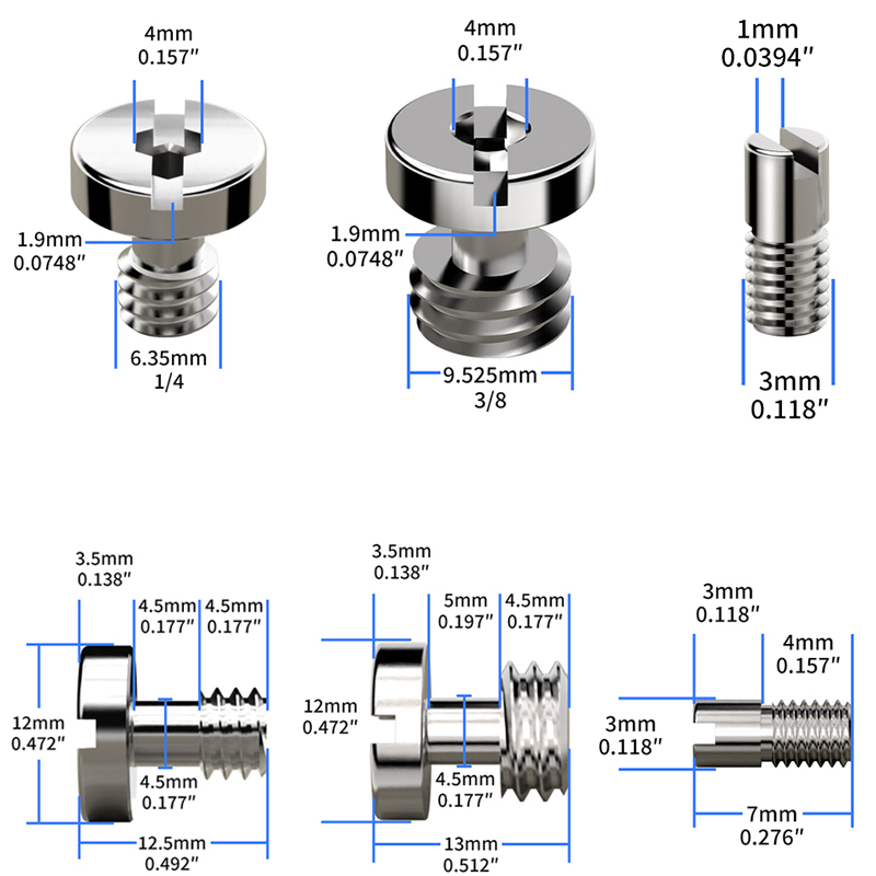 Fluid Head Tripod - Винт для камеры DSLR 1/4