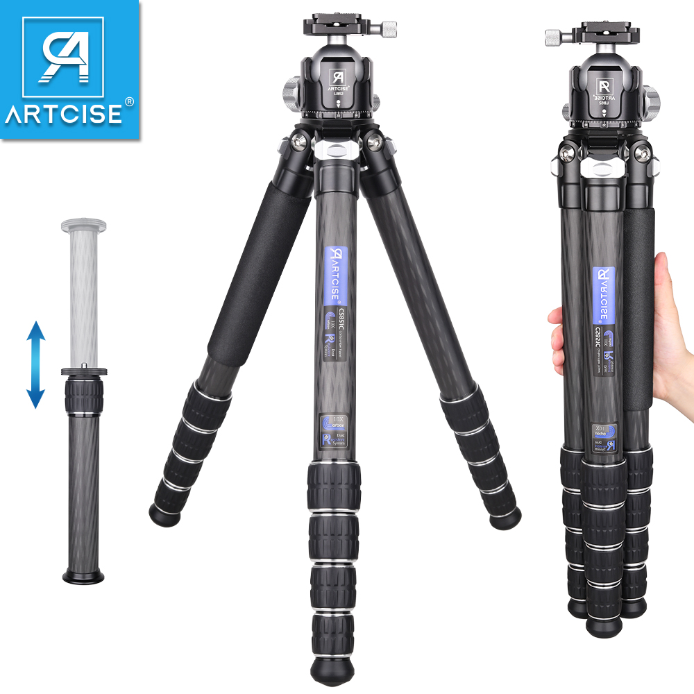 Camera Tripod Carbon - ARTCISE CS851C Профессиональный сверхмощный штатив из