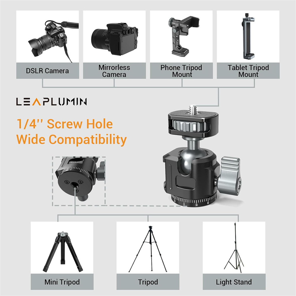 LEAPLIGHT Металлическая мини-ш – обзор и цена Fluid Head Tripod