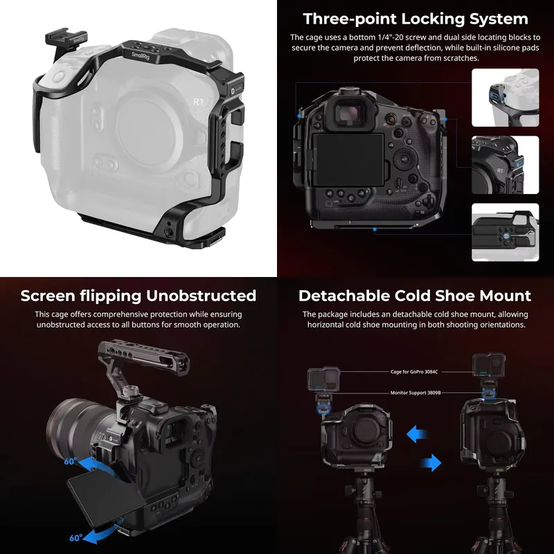 【CHIMU HOME】Съемный защитный к – обзор и цена Camera Cage Baseplate