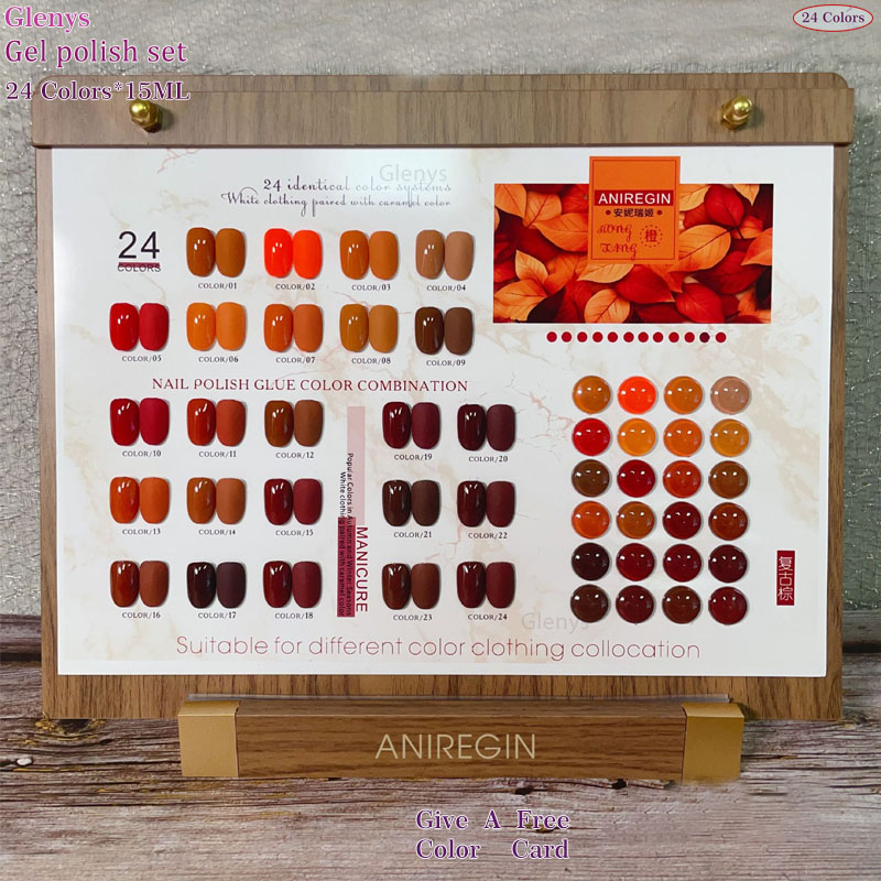 Винтажный коричневый гель-лак  – обзор и цена Color Checker Card